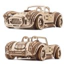 Ugears 3D fa mechanikus puzzle - Driftelő Cobra - JátékManufaktúra