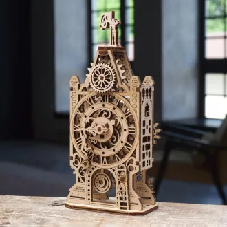 Ugears 3D fa mechanikus puzzle - Óratorony - JátékManufaktúra