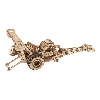 Ugears 3D fa mechanikus puzzle - Dragster versenyautó - JátékManufaktúra