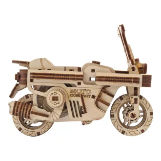 Ugears 3D fa mechanikus puzzle - Összecsukható robogó - JátékManufaktúra