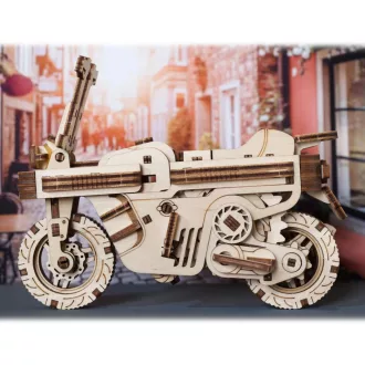 Ugears 3D fa mechanikus puzzle - Összecsukható robogó - JátékManufaktúra