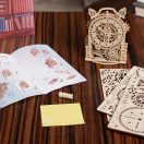 Ugears 3D fa mechanikus puzzle - Dekor ébresztőóra - JátékManufaktúra