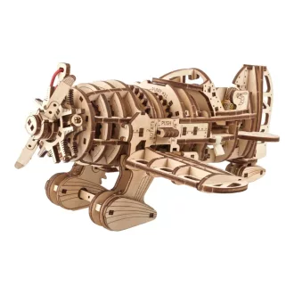 Ugears 3D fa mechanikus puzzle - Mad Hornet versenyrepülő - JátékManufaktúra