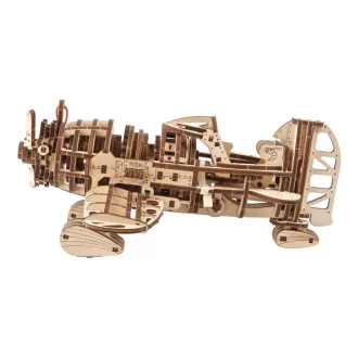 Ugears 3D fa mechanikus puzzle - Mad Hornet versenyrepülő - JátékManufaktúra
