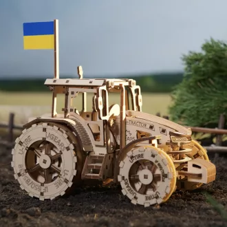 Ugears 3D fa mechanikus puzzle - Traktor „Wins” - JátékManufaktúra