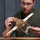 Ugears 3D fa mechanikus puzzle - Bayraktar TB2 harci drón - JátékManufaktúra