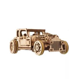 Ugears 3D fa mechanikus puzzle - Hot Rod „Furious Mouse” - JátékManufaktúra