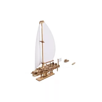 Ugears 3D fa mechanikus puzzle - The Ocean Beauty vitorlás - JátékManufaktúra
