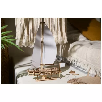 Ugears 3D fa mechanikus puzzle - The Ocean Beauty vitorlás - JátékManufaktúra