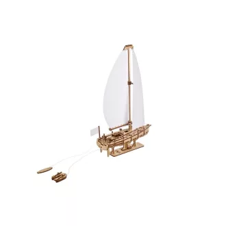 Ugears 3D fa mechanikus puzzle - The Ocean Beauty vitorlás - JátékManufaktúra