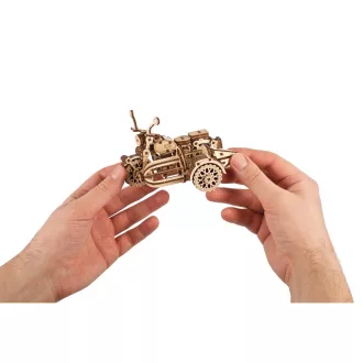 Ugears 3D fa mechanikus puzzle - Katonai teherautó (mini) - JátékManufaktúra