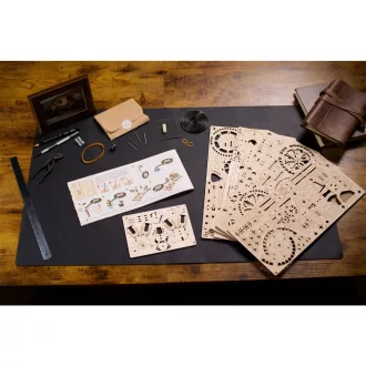 Ugears 3D fa mechanikus puzzle - Motoróra - JátékManufaktúra