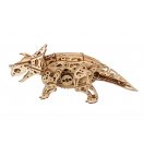 Ugears 3D fa mechanikus puzzle - Triceratops - JátékManufaktúra