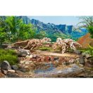 Ugears 3D fa mechanikus puzzle - Triceratops - JátékManufaktúra