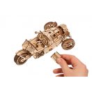 Ugears 3D fa mechanikus puzzle - UGR-S háromkerekű roadster - JátékManufaktúra
