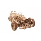 Ugears 3D fa mechanikus puzzle - UGR-S háromkerekű roadster - JátékManufaktúra