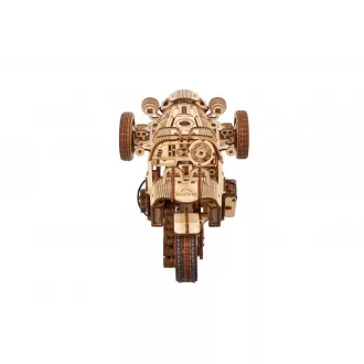 Ugears 3D fa mechanikus puzzle - UGR-S háromkerekű roadster - JátékManufaktúra