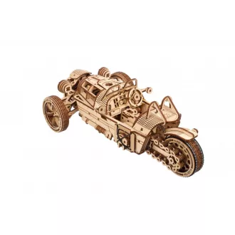 Ugears 3D fa mechanikus puzzle - UGR-S háromkerekű roadster - JátékManufaktúra
