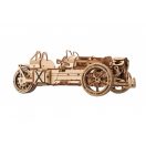 Ugears 3D fa mechanikus puzzle - UGR-S háromkerekű roadster - JátékManufaktúra