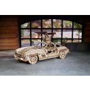 Ugears 3D fa mechanikus puzzle - Winged Sports Coupe - JátékManufaktúra