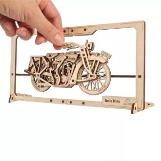 Ugears 2,5D fa mechanikus puzzle - India Moto - JátékManufaktúra