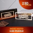 Ugears 2,5D fa mechanikus puzzle - India Moto - JátékManufaktúra