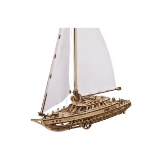 Ugears 3D fa mechanikus puzzle - Serenity’s Dream Yacht - JátékManufaktúra