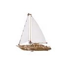 Ugears 3D fa mechanikus puzzle - Serenity’s Dream Yacht - JátékManufaktúra