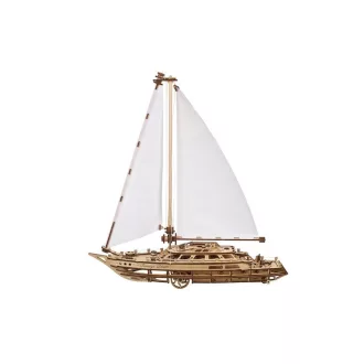 Ugears 3D fa mechanikus puzzle - Serenity’s Dream Yacht - JátékManufaktúra