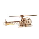 Ugears 3D fa mechanikus puzzle - MINI Helikopter - JátékManufaktúra