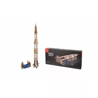 Ugears 3D fa mechanikus puzzle - NASA Saturn V (1:170) - JátékManufaktúra