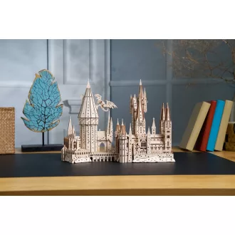 Ugears 3D fa mechanikus puzzle - Roxfort vára (Harry Potter) - JátékManufaktúra