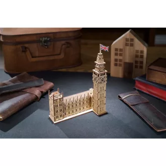 Ugears 3D fa mechanikus puzzle - Big Ben - JátékManufaktúra