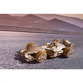 Ugears 3D fa mechanikus puzzle - Compact Racer - JátékManufaktúra