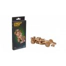 Ugears 3D fa mechanikus puzzle - Compact Racer - JátékManufaktúra