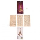 Ugears 3D fa mechanikus puzzle - Eiffel-torony - JátékManufaktúra