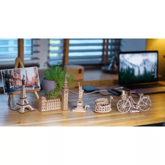 Ugears 3D fa mechanikus puzzle - Eiffel-torony - JátékManufaktúra