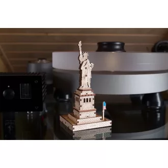Ugears 3D fa mechanikus puzzle - Szabadság-szobor (World Cities) - JátékManufaktúra