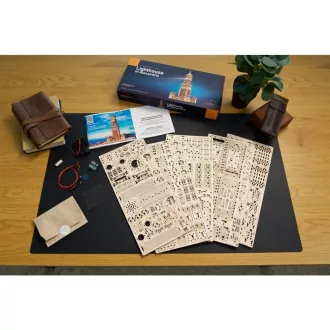 Ugears 3D fa mechanikus puzzle - Alexandriai világítótorony - JátékManufaktúra
