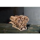 Ugears 3D fa mechanikus puzzle - V8 motor (USB-C) - JátékManufaktúra