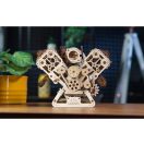 Ugears 3D fa mechanikus puzzle - V8 motor (USB-C) - JátékManufaktúra