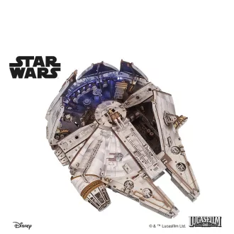 Ugears - 3D fa mechanikus modell: Star Wars Millennium Falcon - JátékManufaktúra