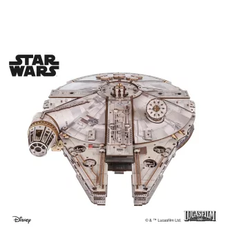 Ugears - 3D fa mechanikus modell: Star Wars Millennium Falcon - JátékManufaktúra