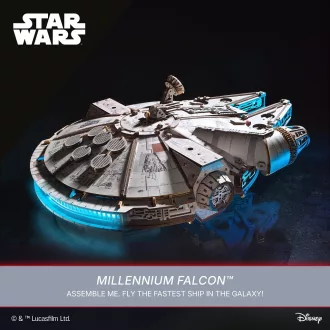 Ugears - 3D fa mechanikus modell: Star Wars Millennium Falcon - JátékManufaktúra