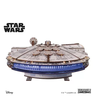 Ugears - 3D fa mechanikus modell: Star Wars Millennium Falcon - JátékManufaktúra