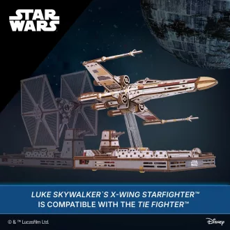 Ugears - 3D fa mechanikus modell: Star Wars X-Wing vadászgép (Luke Skywalker) - JátékManufaktúra
