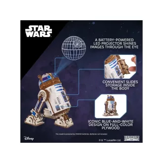 Ugears - 3D fa mechanikus modell: Star Wars R2-D2 - JátékManufaktúra
