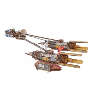 Ugears - 3D fa mechanikus modell: Star Wars Anakin Skywalker verseny sikló - JátékManufaktúra