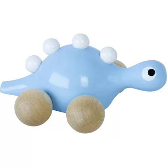 Vilac - Fa dinoszaurusz kerekeken - kék - JátékManufaktúra