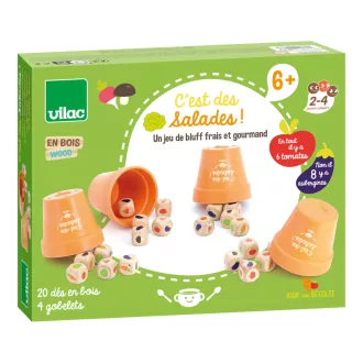 Vilac - Kockás játék - Zöldséges kert - JátékManufaktúra